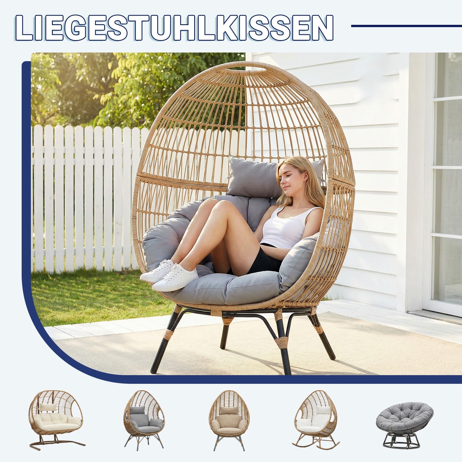 Outdoor Hangende Stoel Kussen Vervanging Geel Seat Kussen voor Hangende Mand Stoel 115cm Diameter