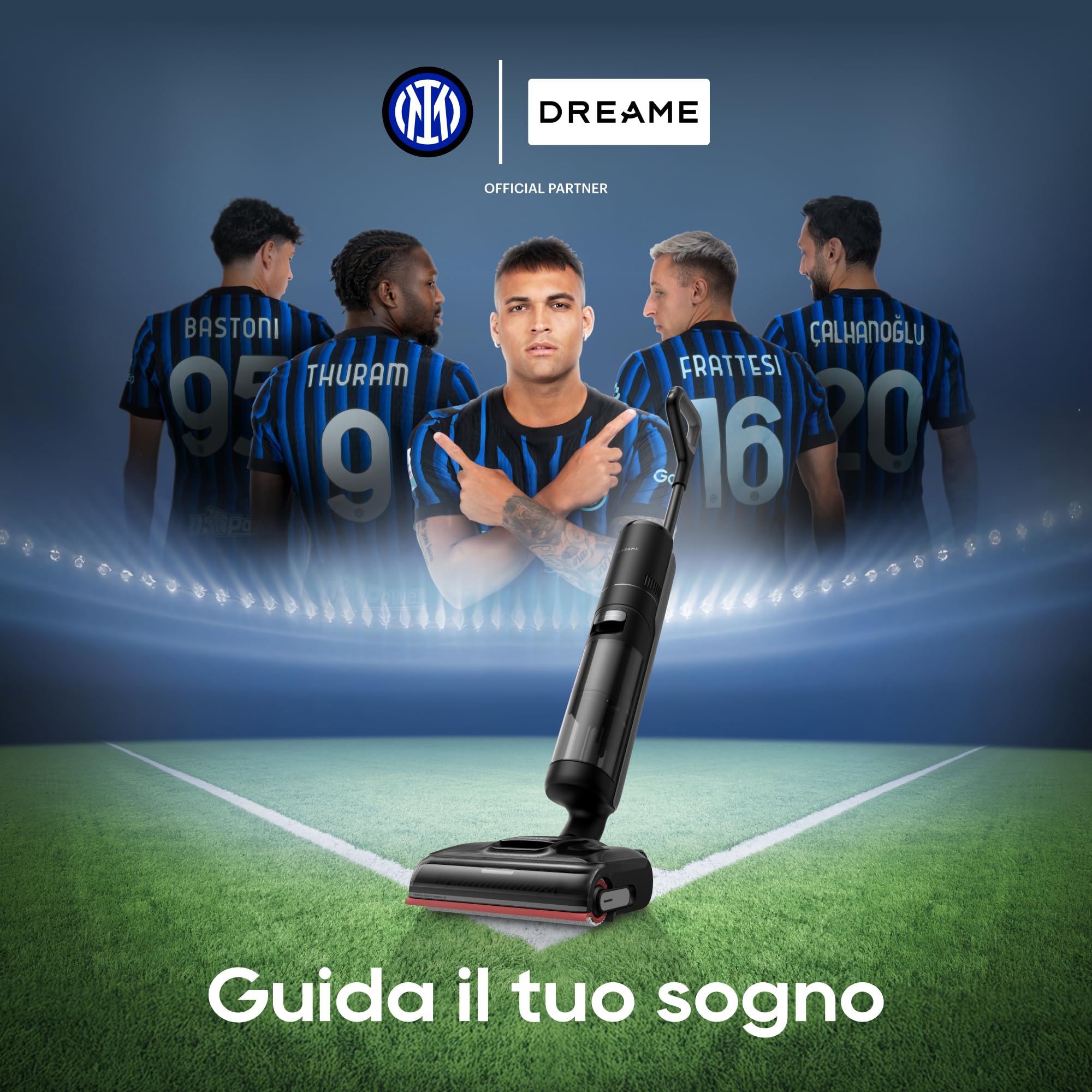 DREAME H15 Pro Aspirapolvere Lavapavimenti, Braccio robotico AI DescendReach GapFree, Aspirazione da 21.000 Pa, 0 grovigli, Lavaggio spazzola a immersione a 100 °C, Asciugatura in 5 min a 90°C