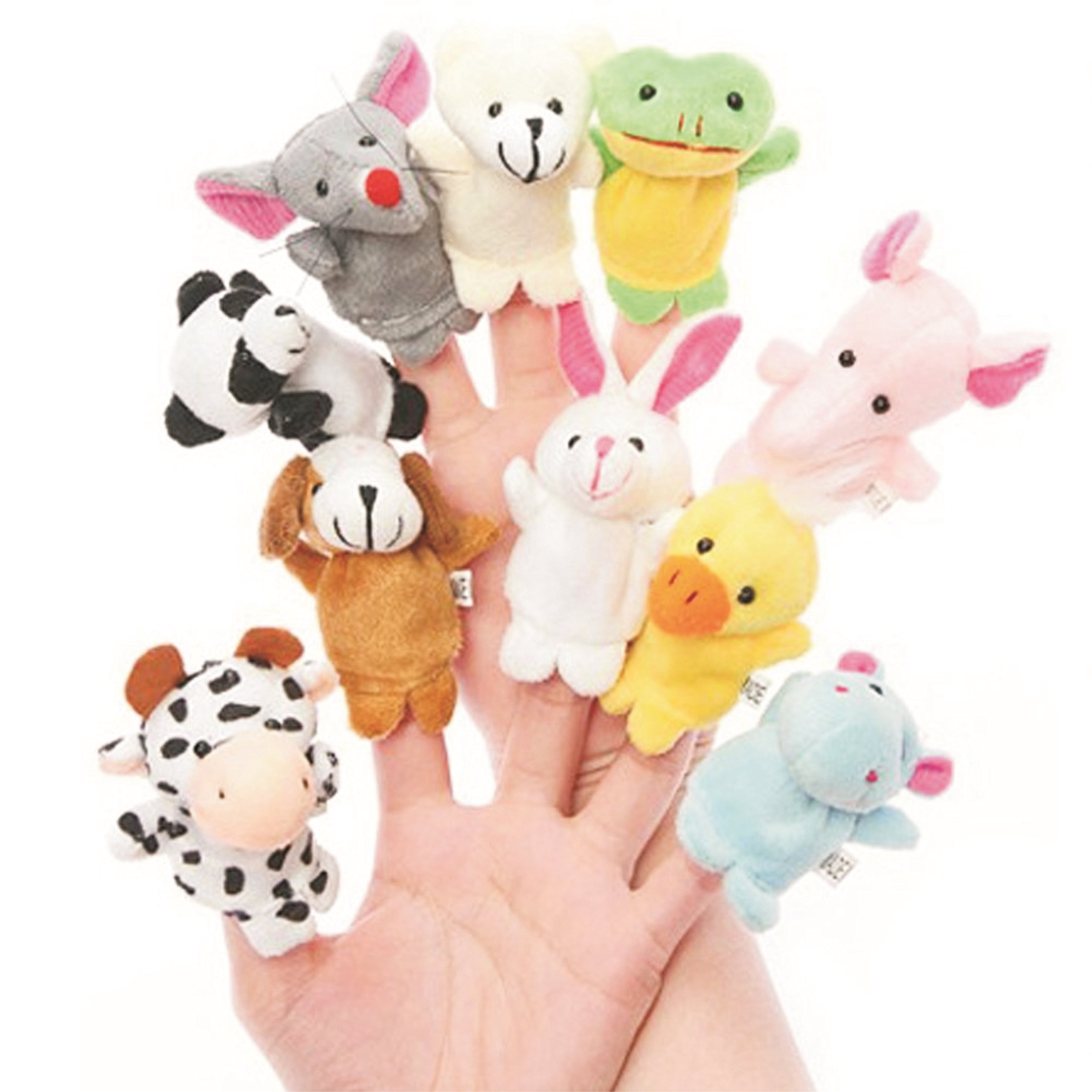 Skylofts Cute Animal Finger Puppet, Multi Color (Animal Puppet (10pcs)) - Image 2 thumbnail