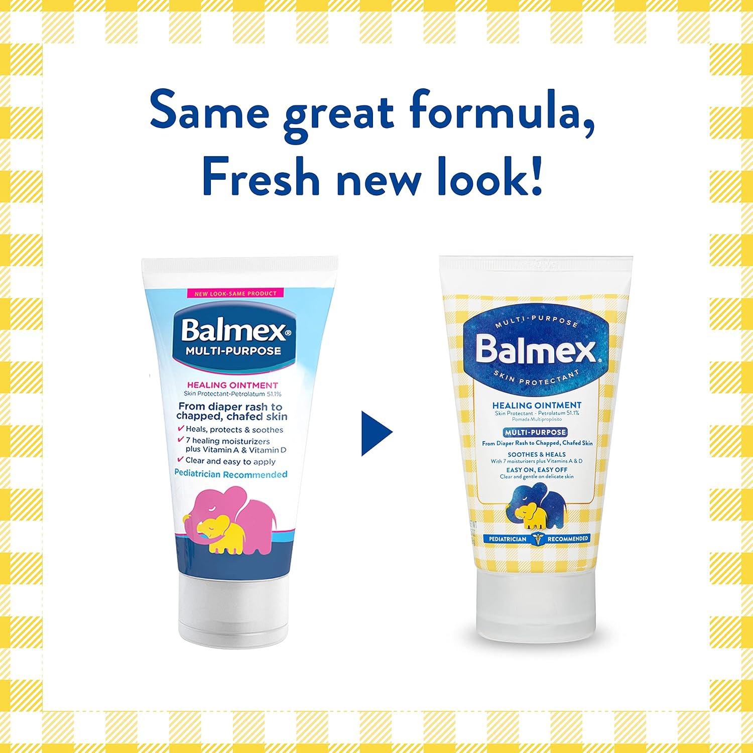 Balmex Multi-Purpose Healing Ointment & Skin Protectant for Diaper Rash and Chafing, with Petrolatum, 7 Moisturizers and Vitamins A&D, Pediatrician Recommended and Paraben-Free, 3.5oz