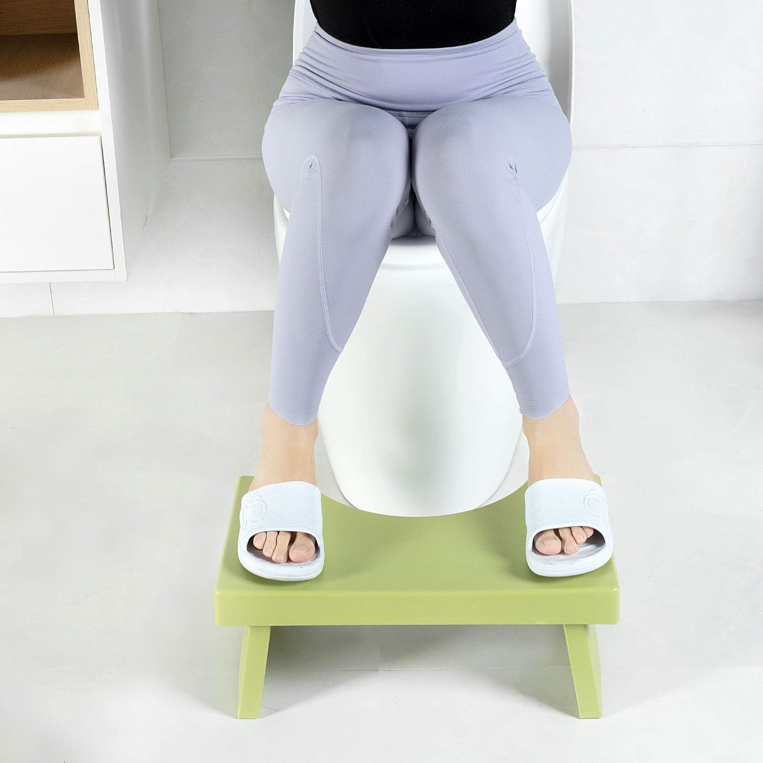 ZAOZAOZAN Toilet Squatting Stool，Toilet Step Stool for Kids Adults,7" Height Lightweight Plastic,Great for Your Bathroom and Fits for All Toilets-Holds up to 200lbs : Home & Kitchen