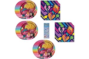 Trolls Birthday Party Supplies Bundle: The Perfect Way to Celebrate Your Trolls-Obsessed Child