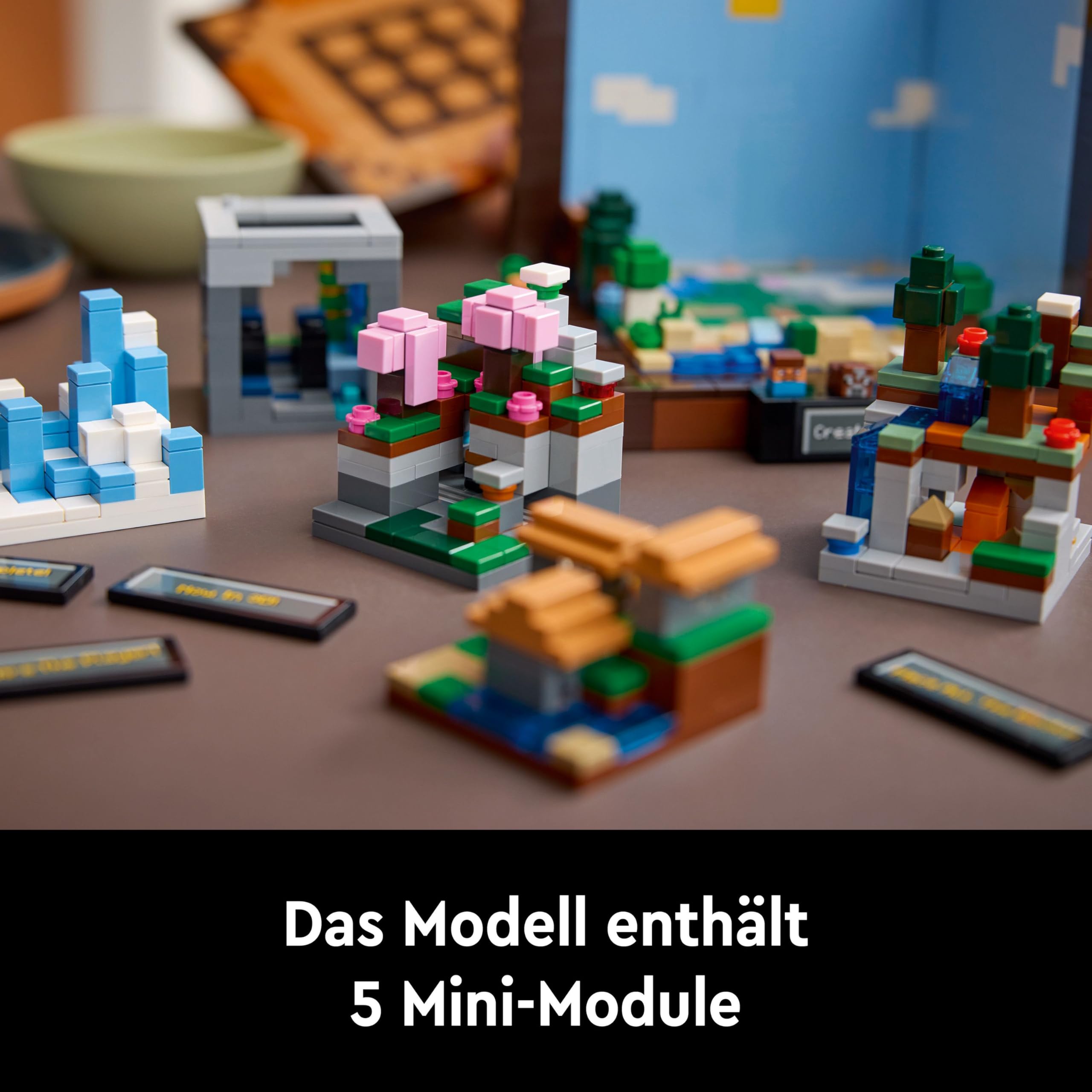 LEGO Minecraft Die Werkbank - Set zum Bauen und Ausstellen für Erwachsene - Mit 8 Figuren, darunter Steve, Alex und Mobs - DIY Deko fürs Wohnzimmer - Minecraft Geschenk für Erwachsene - 21265