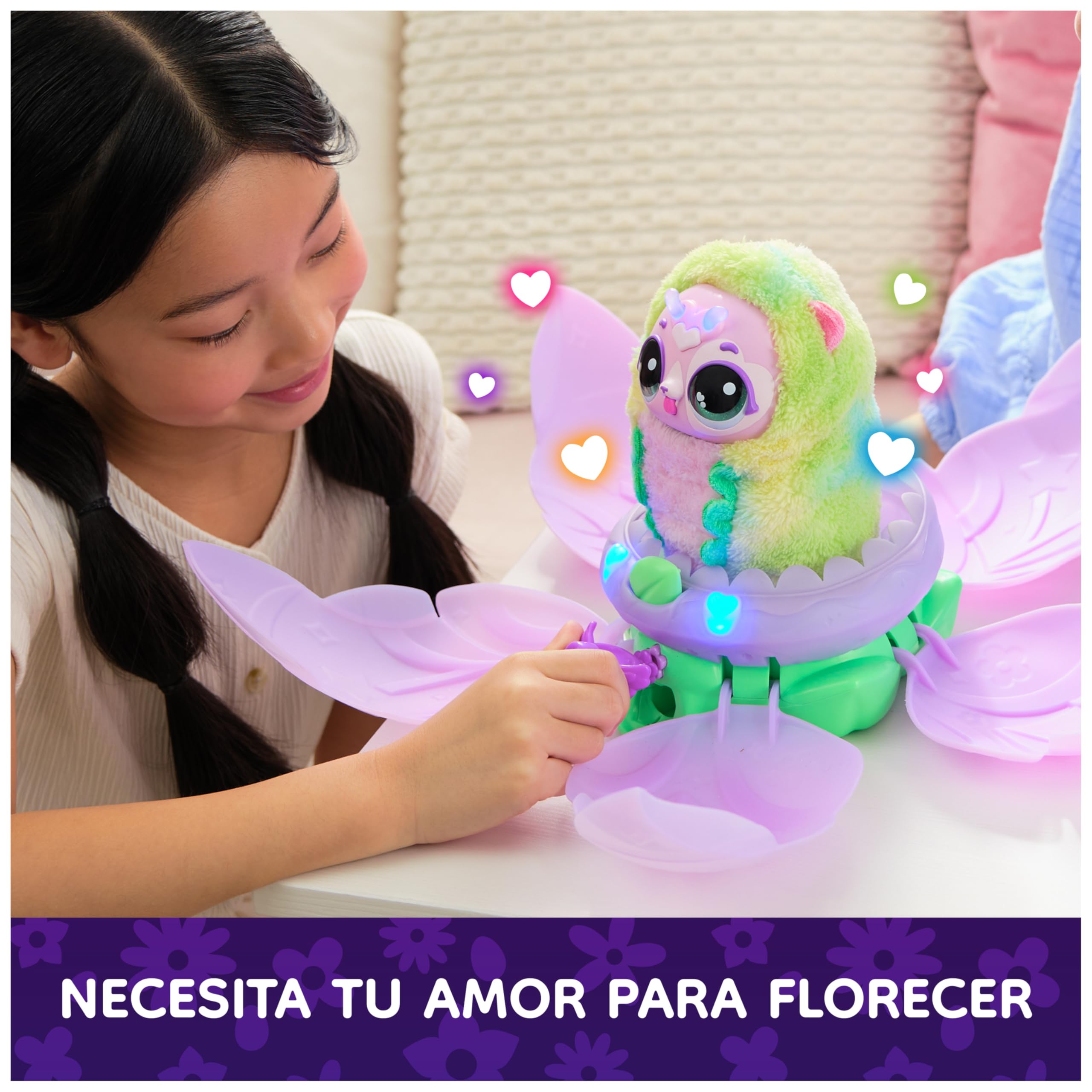 HATCHIMALS BLOOMABLES - Puppyfly Peluche Interactivo Sorpresa con Transformación Mágica Repetible y más de 100 Sonidos - 6073019 - Mascota Interactiva - Juguetes Niñas 5 Años + Regalo Niña 5 Años +