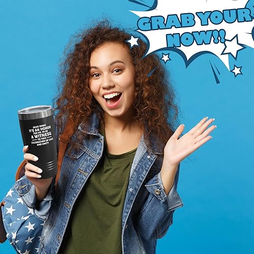 Miniatura 6 de Bride Gift from Officiant Tumbler 20oz Black -Love Unity - Bridal Shower Bride To Be Bachelorette Party Newlywed Wedding Officiant Brother