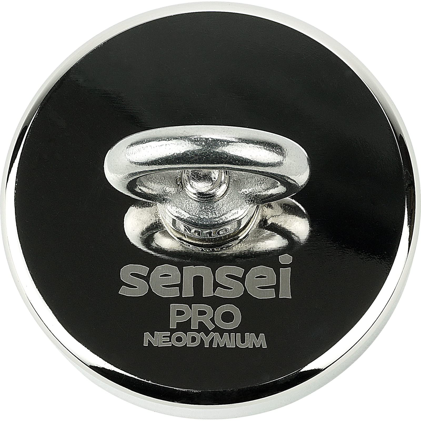 Zestaw SENSEI 400 kg, Magnes Neodymowy N52 z Uchwytem, Ø9 x H1,8 cm, Lina Żeglarska 25 m, Rękawice Ochronne + Akcesoria, Zestaw do Poszukiwań i Połowów Magnesem