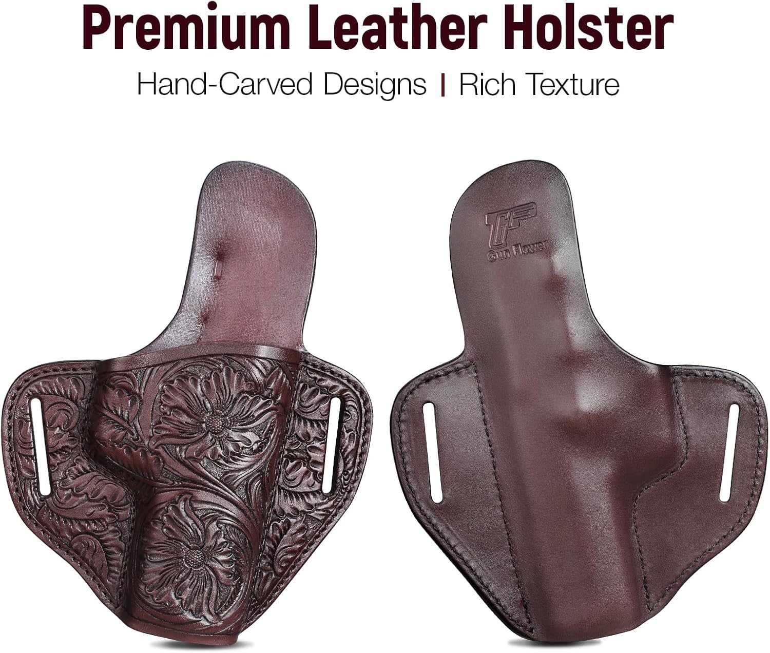Premium Leather Holster - Compatible with H&K VP9/ VP40/ SFP9/ SFP40/ USP - Fits 1.5" Belts
