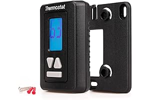 RV Thermostat Hot/Cool Non-Original Digital Black Replacement