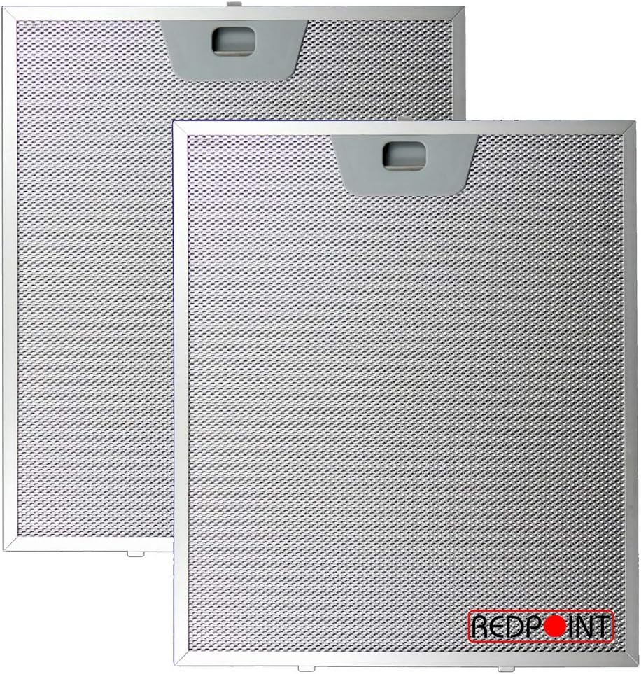 2-Piece Kit Aluminium Filters for Faber Hoods, 253 x 300 x 8 mm with Lower Attachments