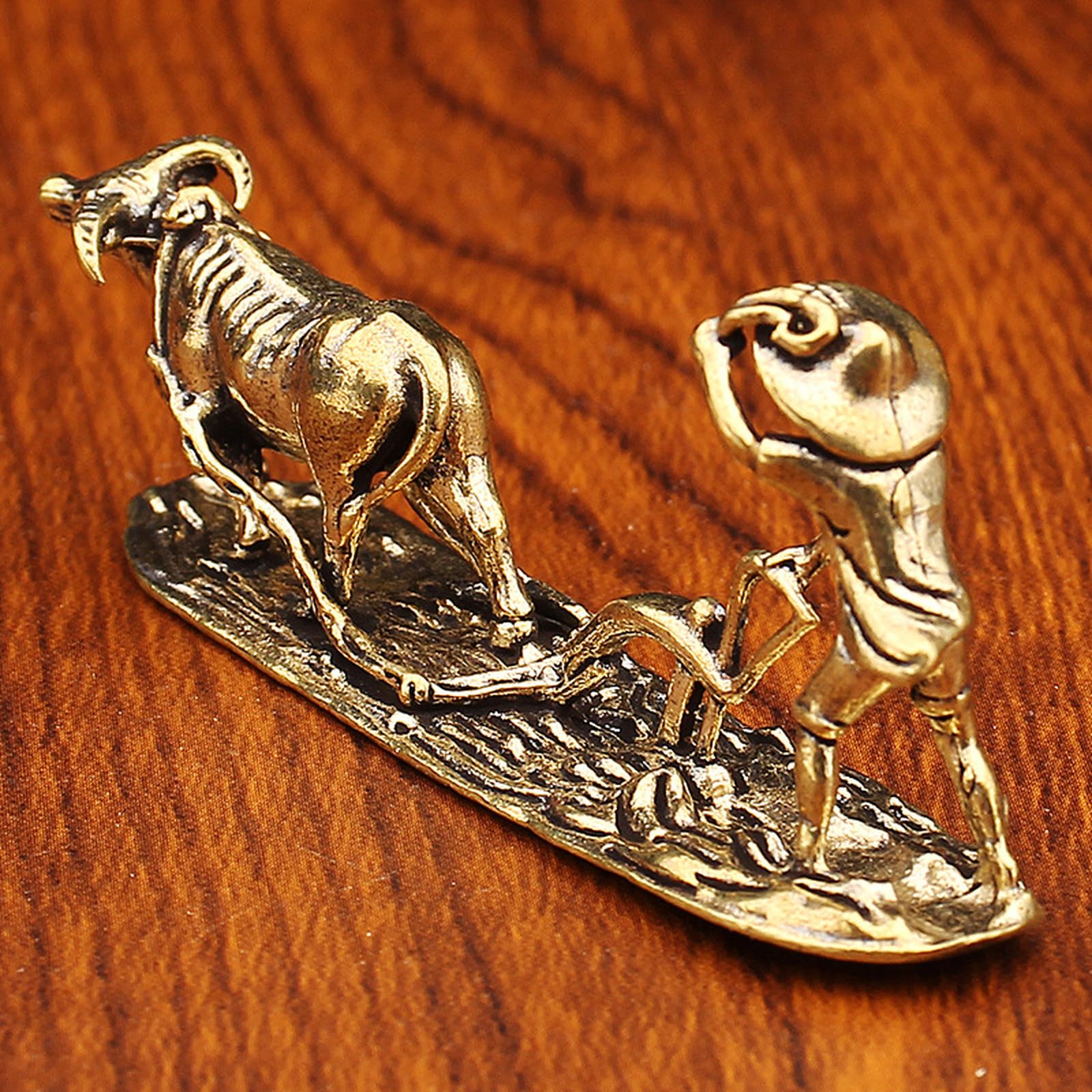 NBKLSWSUI Handmade Brass Ornament Sculpture For Men's Office Desk&man Vintage Decor
