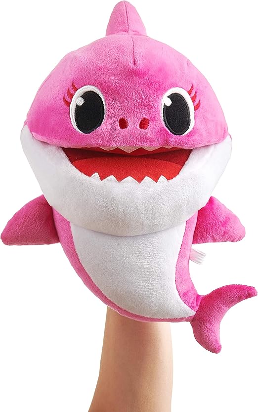 WowWee Pinkfong Baby Shark Official Song Puppet with Tempo Control - Mommy Shark - Interactive Preschool Plush Toy