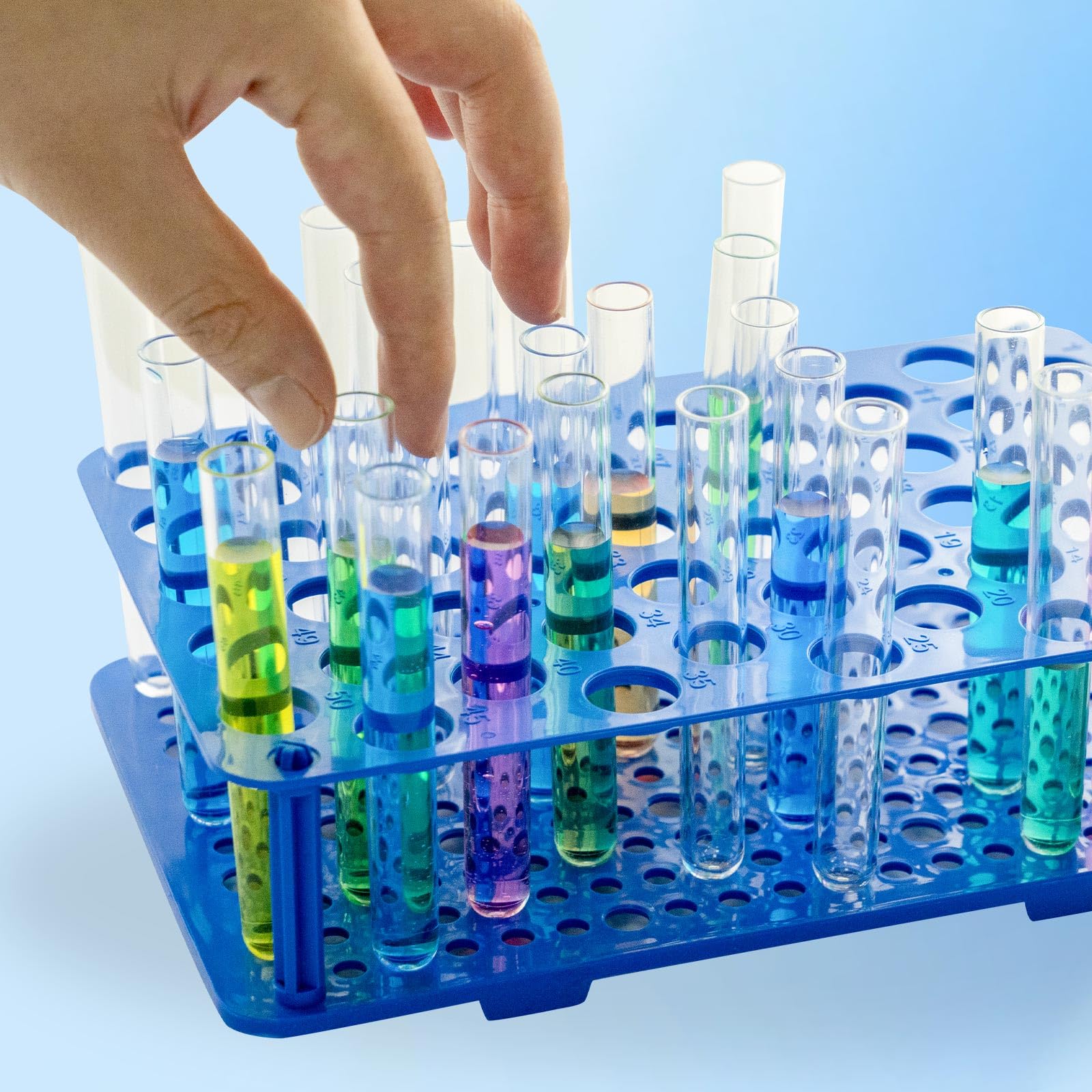 Probówki z tworzywa sztucznego, 2000 sztuk, probówki z tworzywa sztucznego, probówki laboratoryjne z zaokrągloną krawędzią i okrągłym dnem, wysoce przezroczyste, do samodzielnego wykonania cukierków