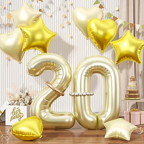 Miniatura 40 de Globos rosa pastel 25, juego de globos rosa bebé número 25, globo de papel de aluminio con estrella y corazón rosa con globo largo para mujeres y