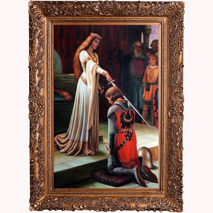 抽象的な油彩画 金色フレーム付き バラの油彩画 金色フレーム付きyoko 作 肉筆サインあり 2025年