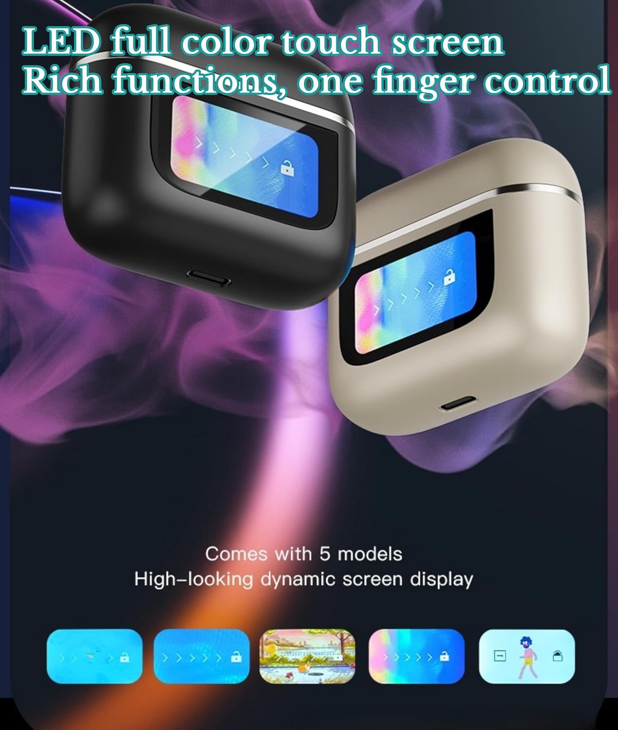 Language Translator Earbuds, Supports 74 Languages & 70 Accent & 4 Modes, Bluetooth 5.3 Noise Reduction Online Translation Real Time, Translator Devices with APP, Perpetual Use