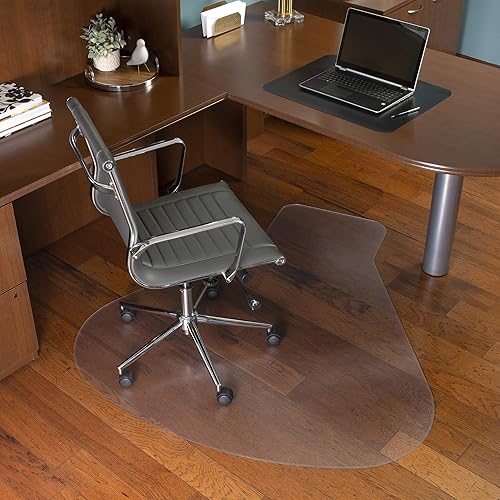 ES Robbins Everlife - Tapete para silla de suelo duro, 66 x 60 pulgadas, transparente