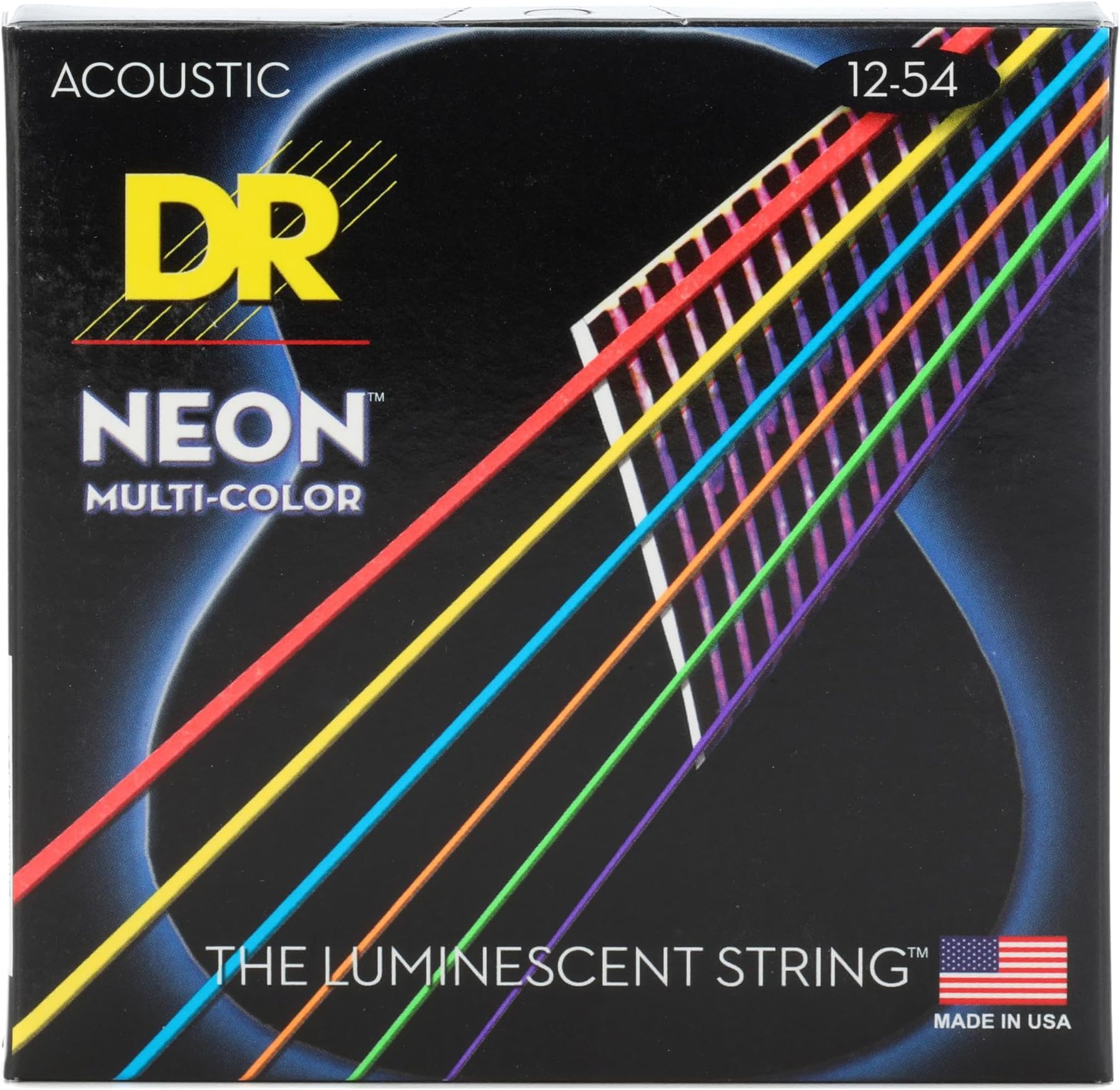 DR Strings HI-DEF NEON Acoustic Guitar Strings (NMCA-12)