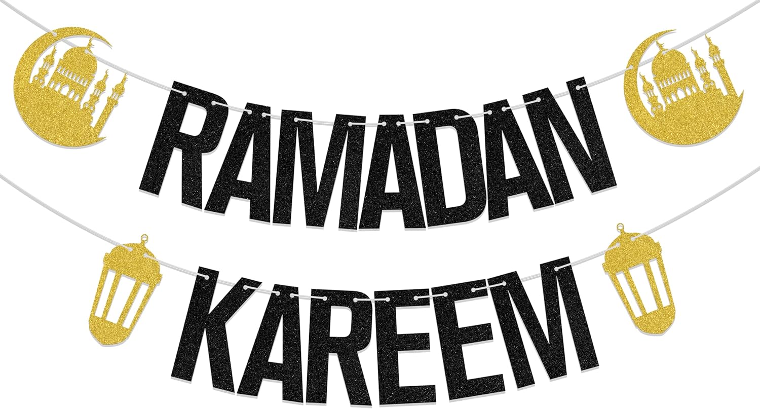 Eid Mubarak Banner - Eid Decorations for Home - Ramadan Decoration