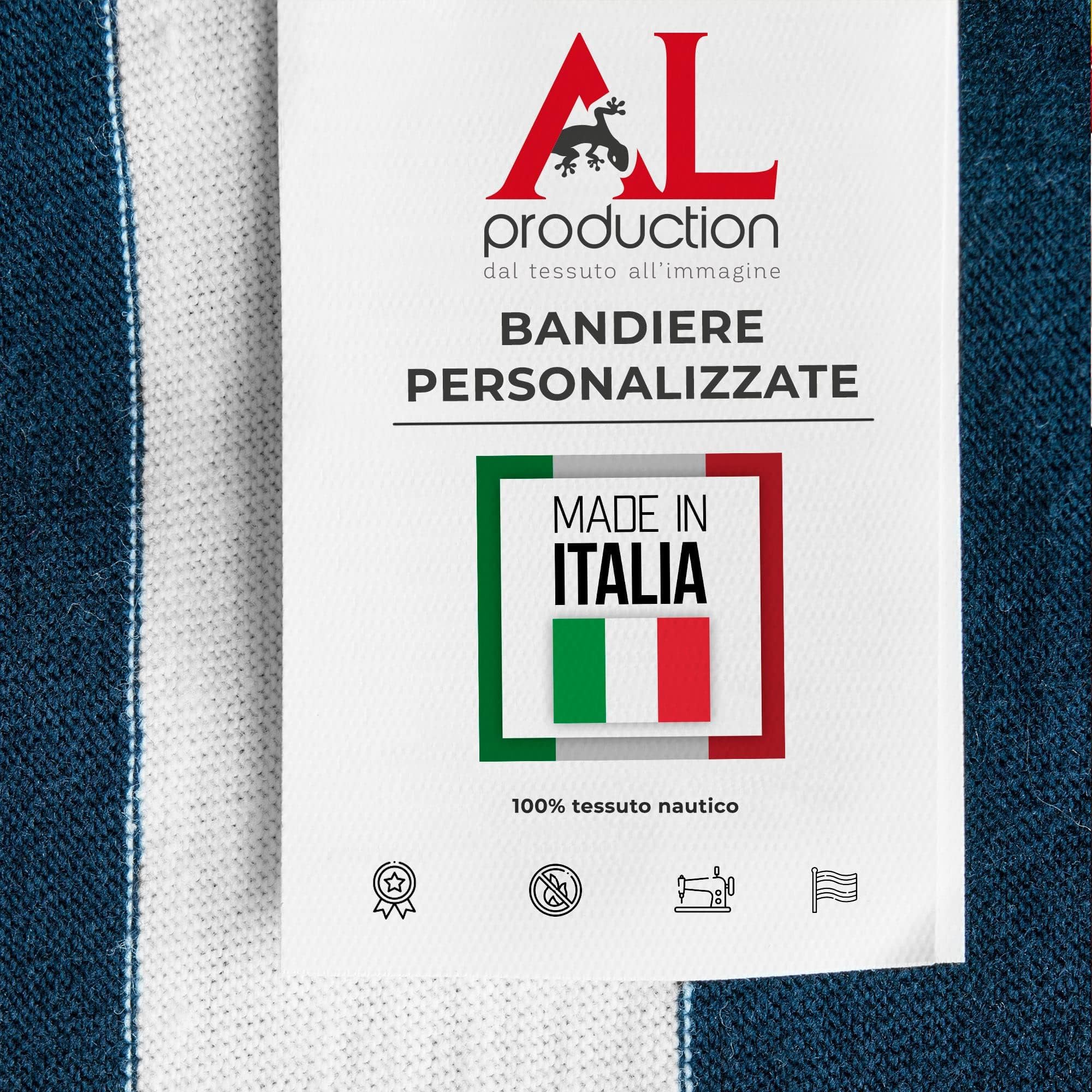 Bandiera PACE 200x300 cm in Poliestere Nautico Ignifugo 115 g/mq per Uso Interno ed Esterno con Finiture Professionali, Doppie Cuciture, Corda e Guaina, Colori Brillanti e Duraturi - Made in Italy