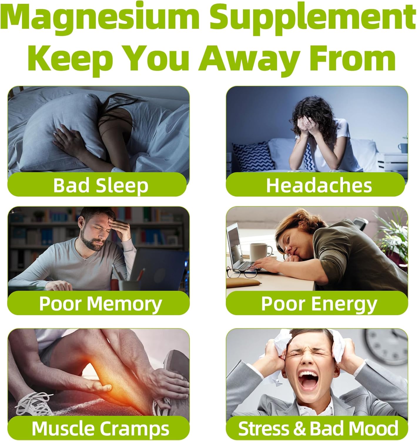 90 CT Magnesium Glycinate Gummies 500 mg with Ashwagandha,Sugar Free Magnesium Supplement Triple Magnesium Complex with Citrate,Malate,Vitamin C D3 B6,for Women and Men Kids Sleep Relaxation