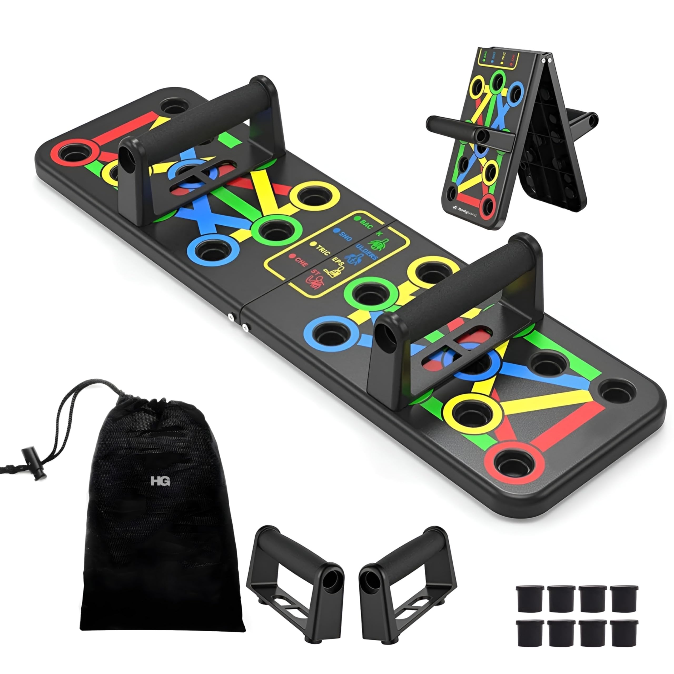 HOMEGALLEY Pushup Board with Bag For Men & Women, push up bar, push up stand, gym equipment for men, Multiple Modes Pushup Board, excersing equipment, chest workout equipment Push Up Bar For Home (B0D37XKRYH) Amazon Price History, Amazon Price Tracker