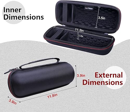 Miniatura 4 de LTGEM EVA Estuche de transporte duro para JBL FLIP 5 Altavoz Bluetooth portátil impermeable - Gris