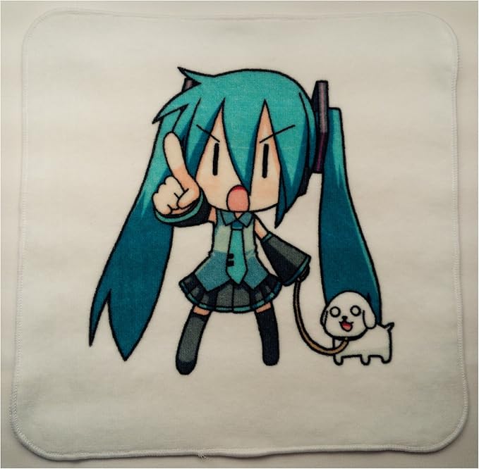 Amazon ちびミクさんミニハンカチ ちびミクさん ハモver オリジナルプリント 通販