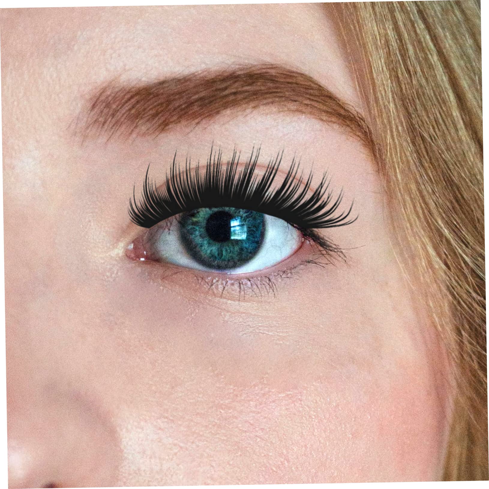 Ipetboom 60pares Pestañas Postizas Naturales De Cosméticos Para Chicas Efecto Realista y Reutilizables Para Maquillaje Atractivo