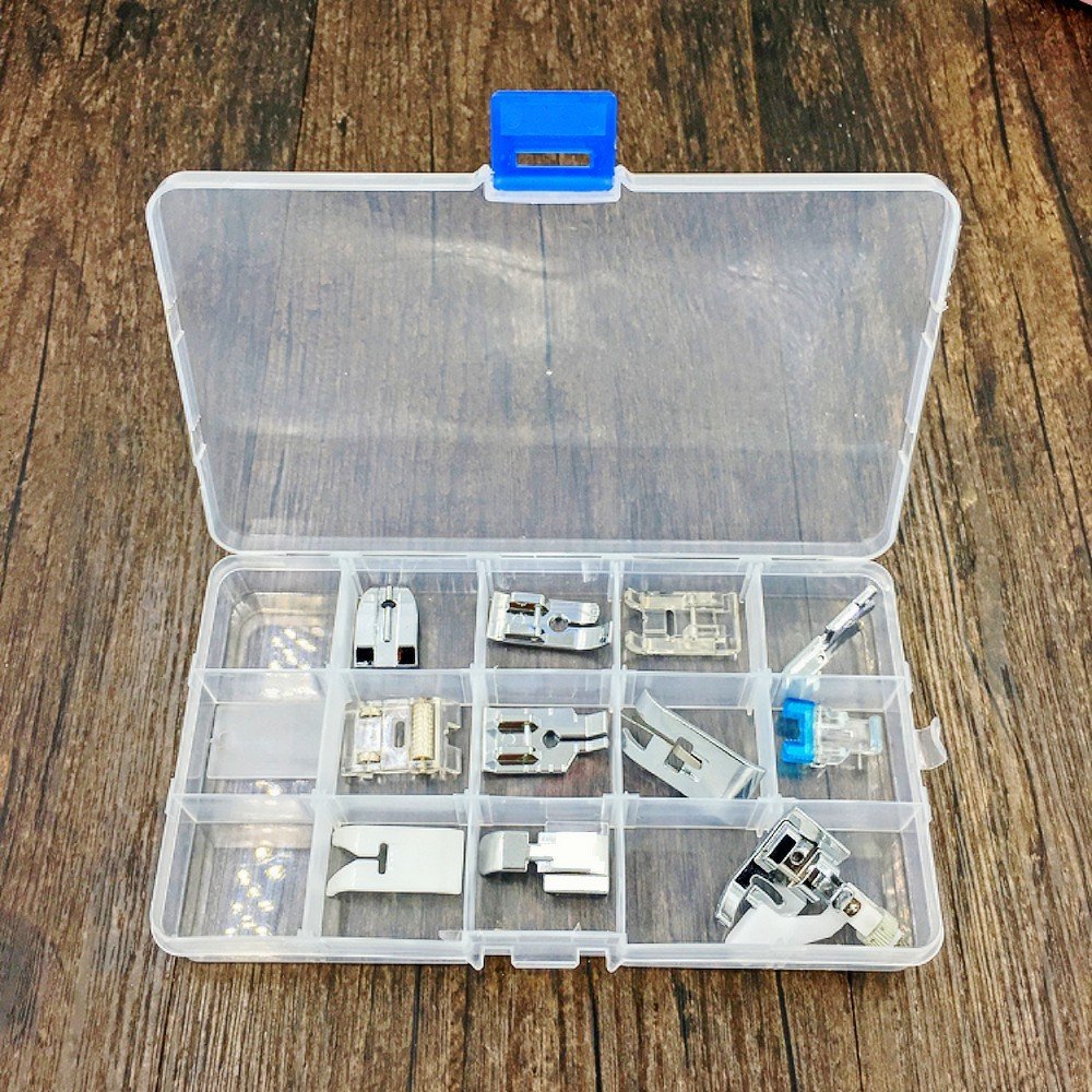 Kit De 11 Pieds De Machine à Coudre - Universel Basse Tige - Avec Boîte De Rangement
