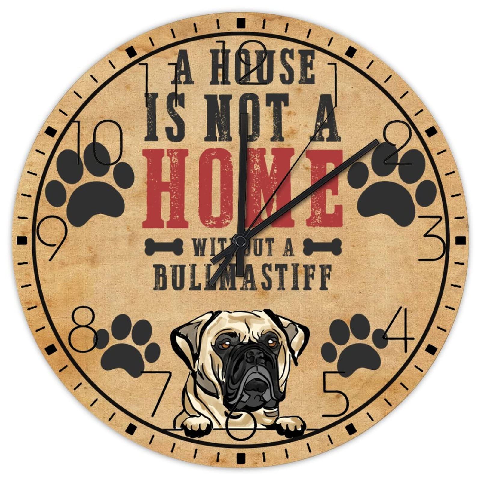 Horloge murale en bois 38 cm pour salle à manger style farmhouse