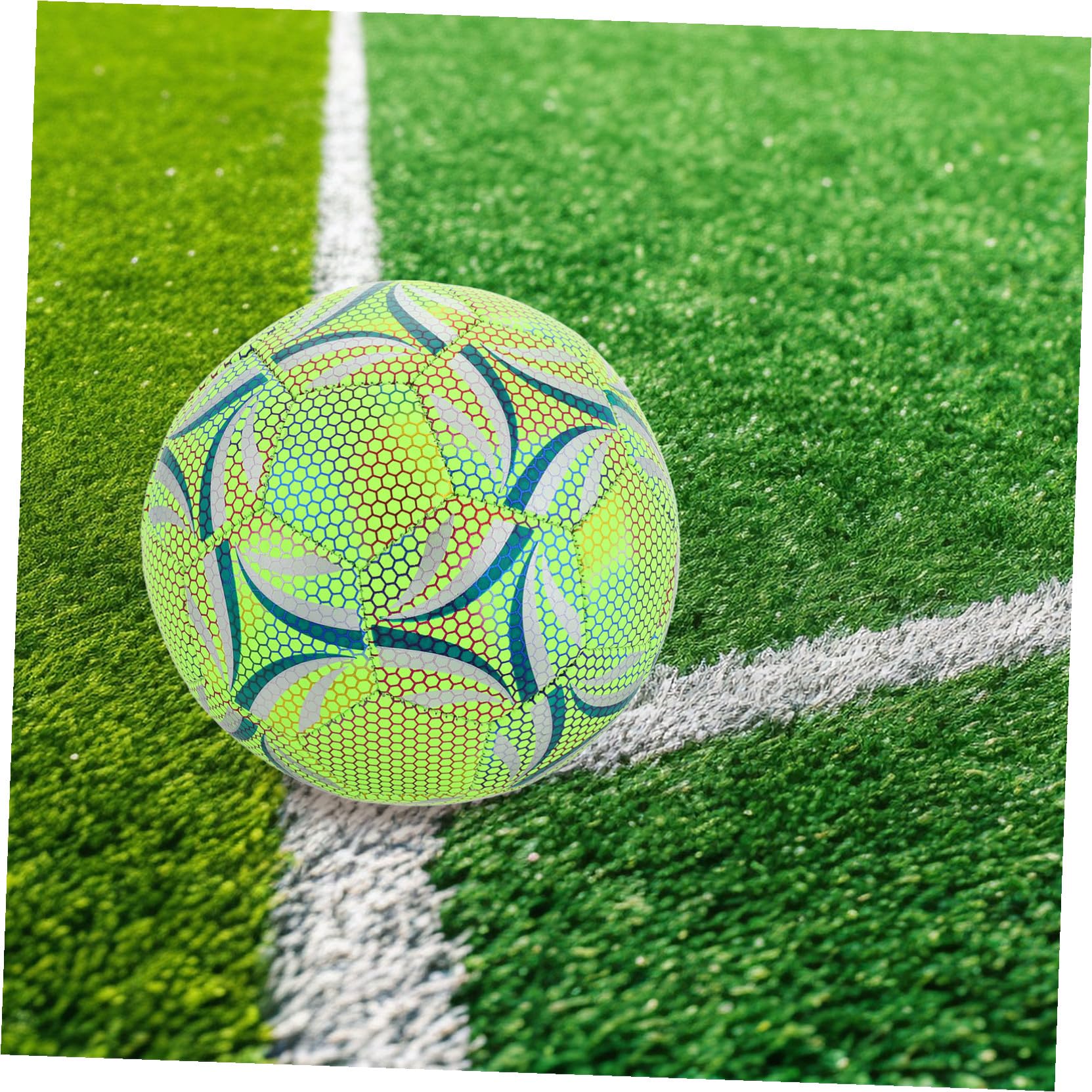 ifundom Balón De Fútbol Iluminado Brillante y Duradero Equipo De Fútbol para Adolescentes y Entrenamiento Que Brilla La Oscuridad para Deportes y Fiestas