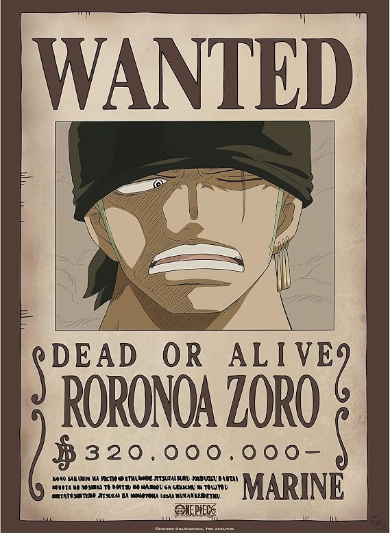 GB eye - One Piece Chibi Wanted Zoro & Sanji Poster (52 x 38 cm)