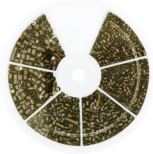 Miniatura 2 de Mandala Crafts Cuentas de engarce para hacer joyas  Tope de cuentas para hacer joyas y cuentas  Kit de engarce de cuentas 3000 piezas de latón