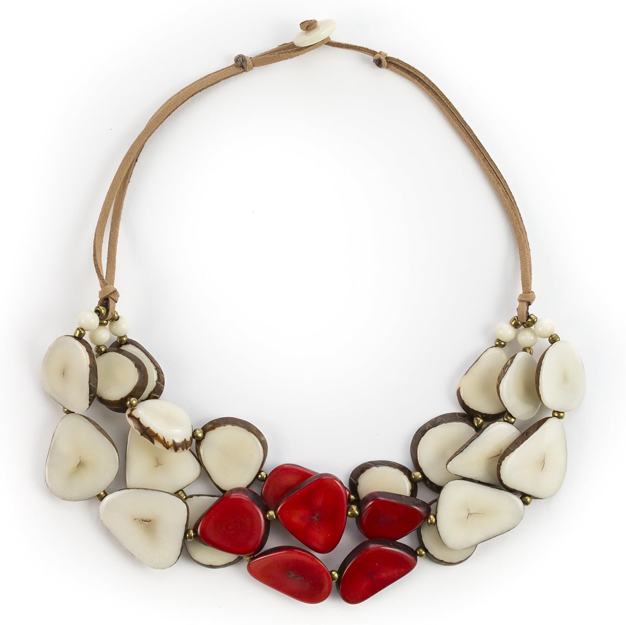 Tagua Coconut Necklace Alma from real christmas Ivory Gift