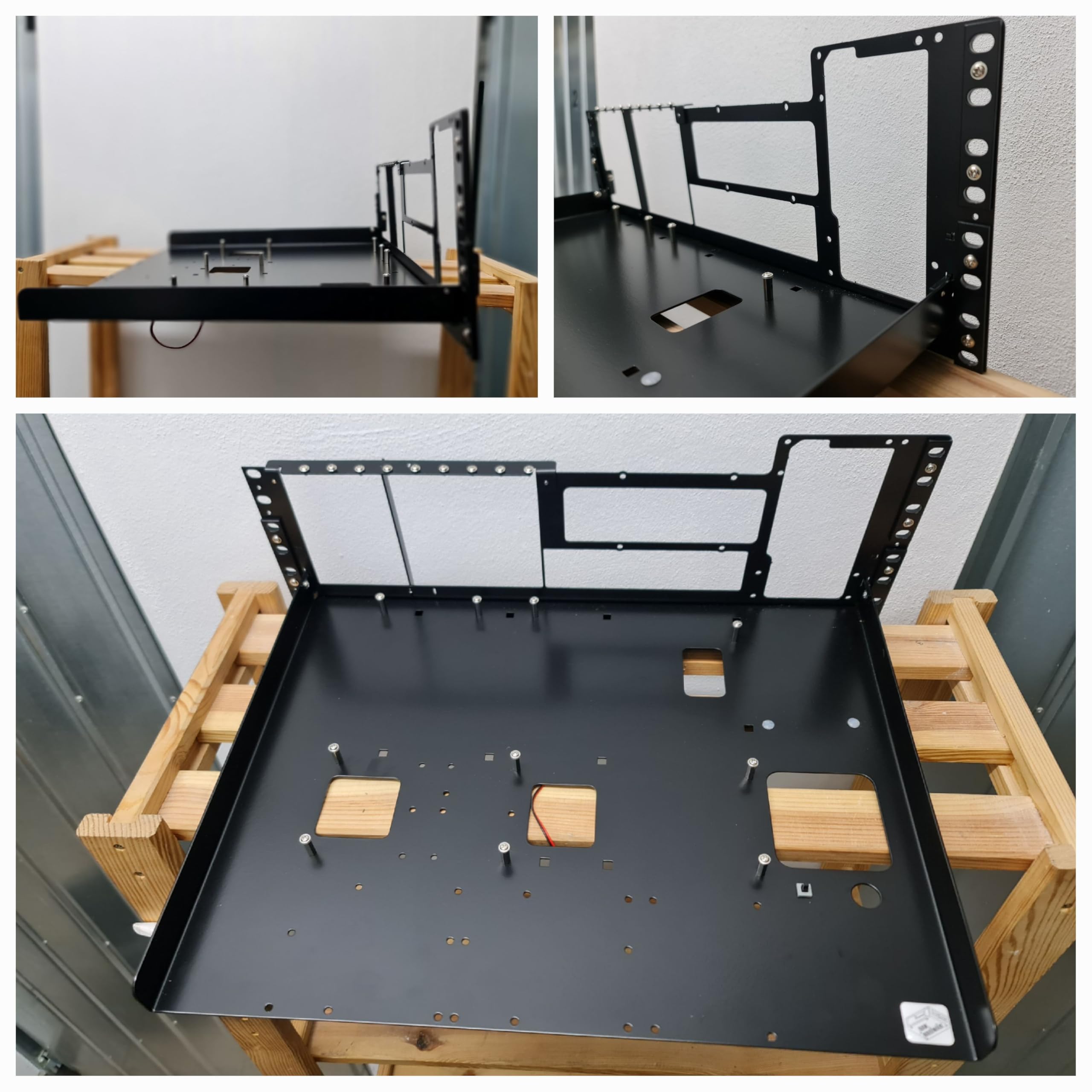 R-CASE 1 RAL ATX 4U Custodia aperta AIR, custodia per rack da 19 pollici, ATX, archiviazione