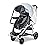 Graco Univeral Deluxe Weather Shield with Zippered Window, Baby Rain Cover, Universal Size to fit Most Stollers, Waterproof, Windproof, Ventilation, Protection, Shade, Umbrella, Pram, Vinyl, Clear
