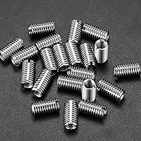 Vista 6 de Juego de 20 tuercas reductoras de rosca, M8 macho a M6 hembra rosca rosca rosca manguito perno tuercas de conversión, adaptadores de rosca