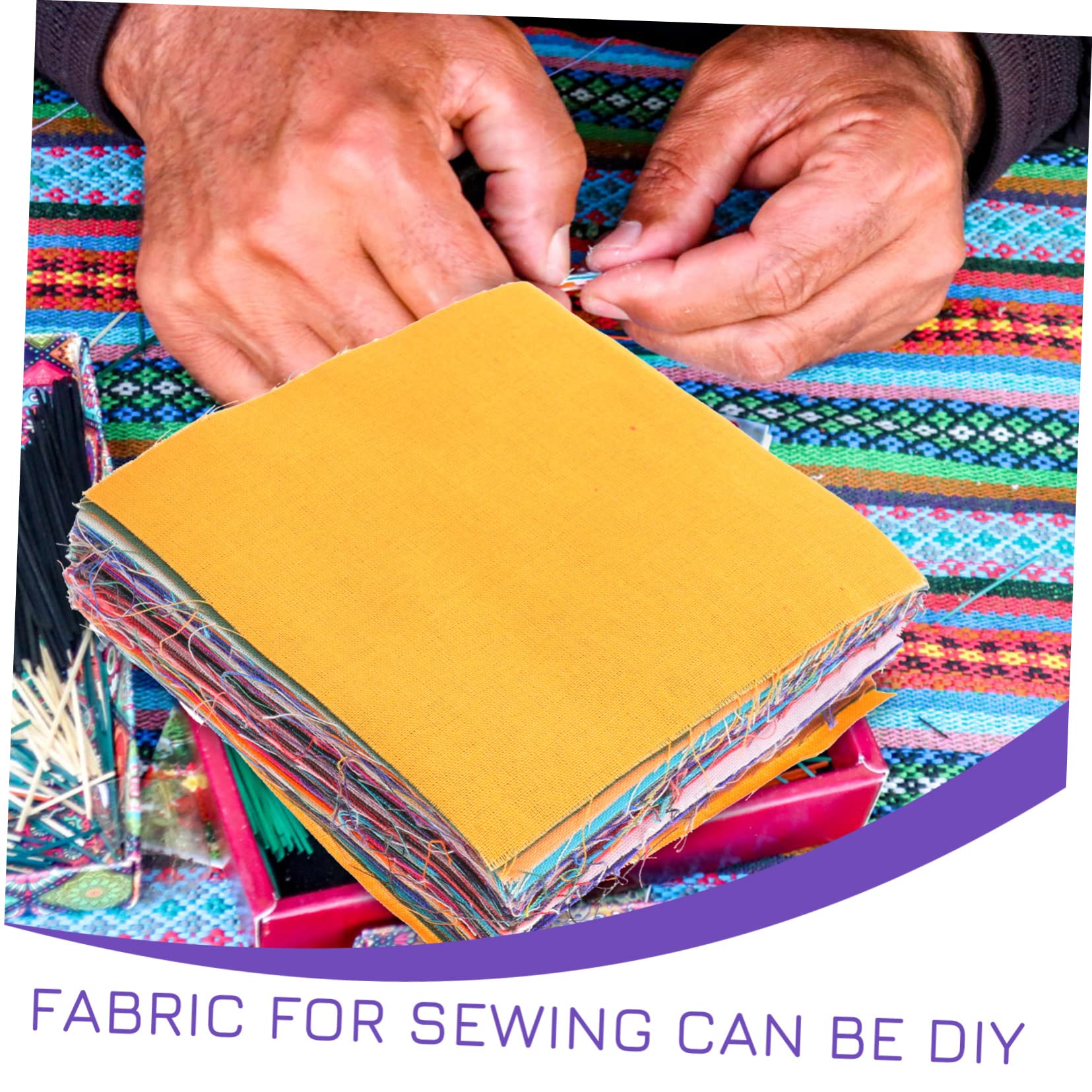 SHINEOFI 300pezzi Tessuto Patchwork Fodera Per Progetti Di Cucito Fai Da Te Per Borse Pantaloni Decorazioni e Lavoretti Creativi