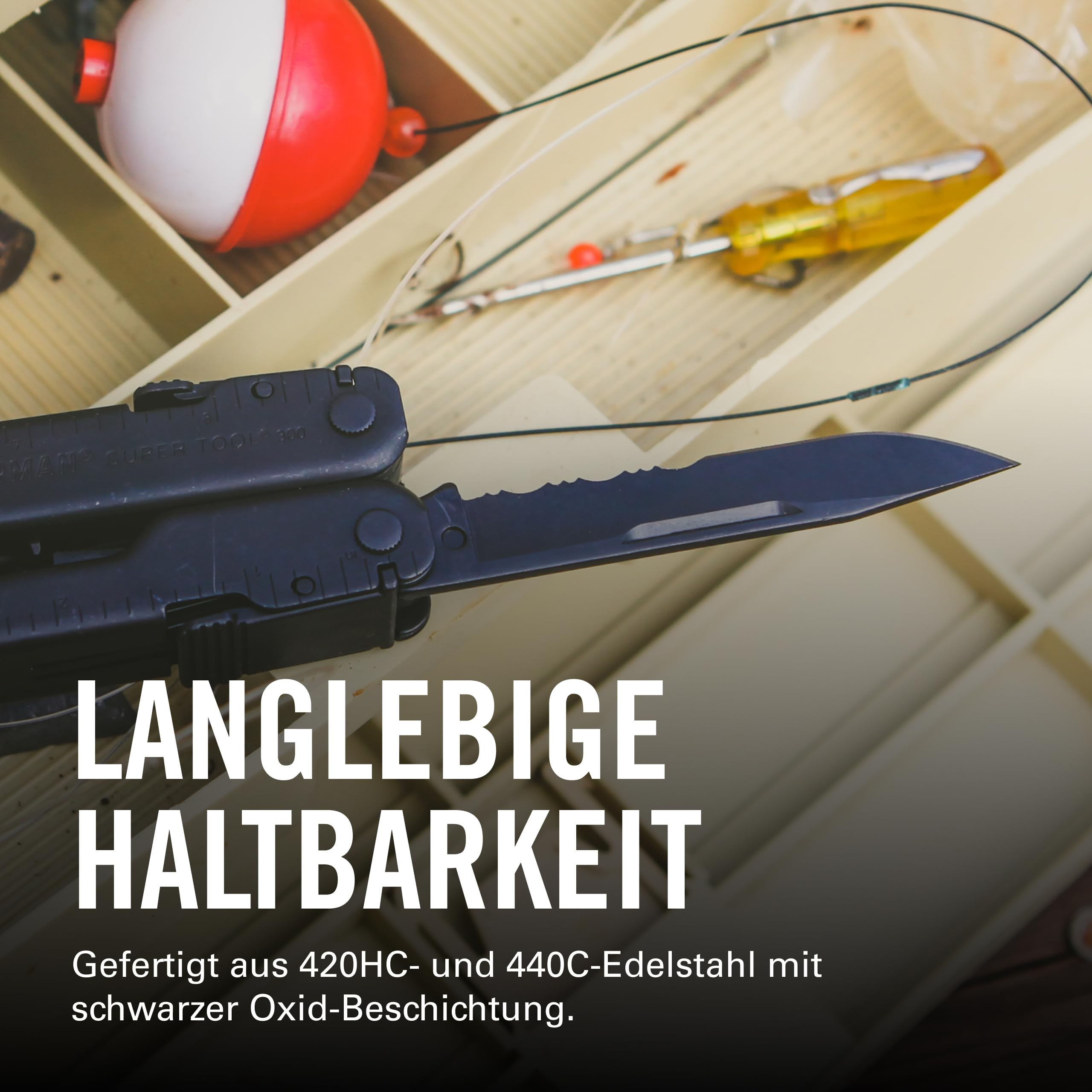 Leatherman Super Tool 300-19-in-1-Multi-Tool mit starker Zange für harte Jobs - Silber