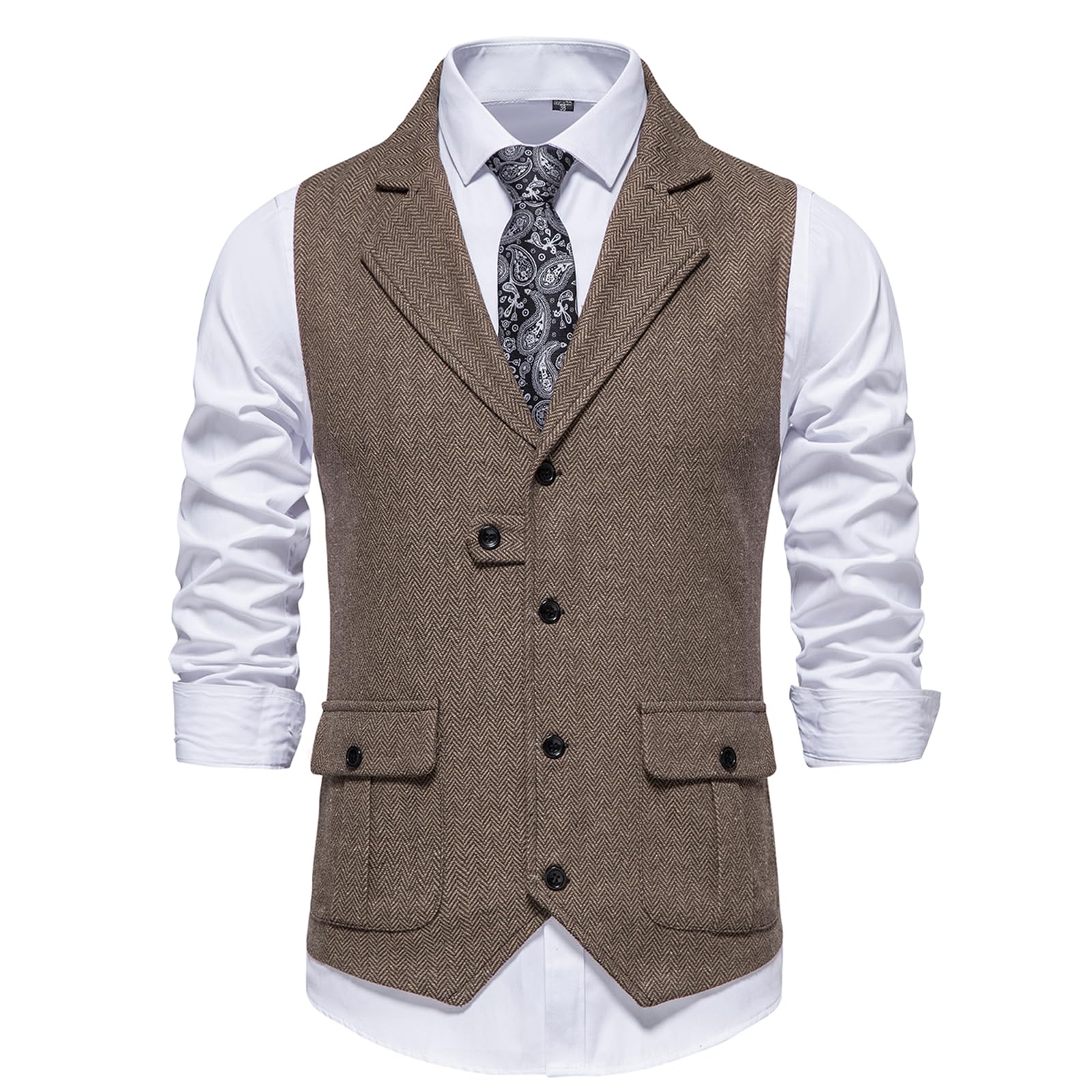 Mango Man geruite spencer donkerblauw/bruin