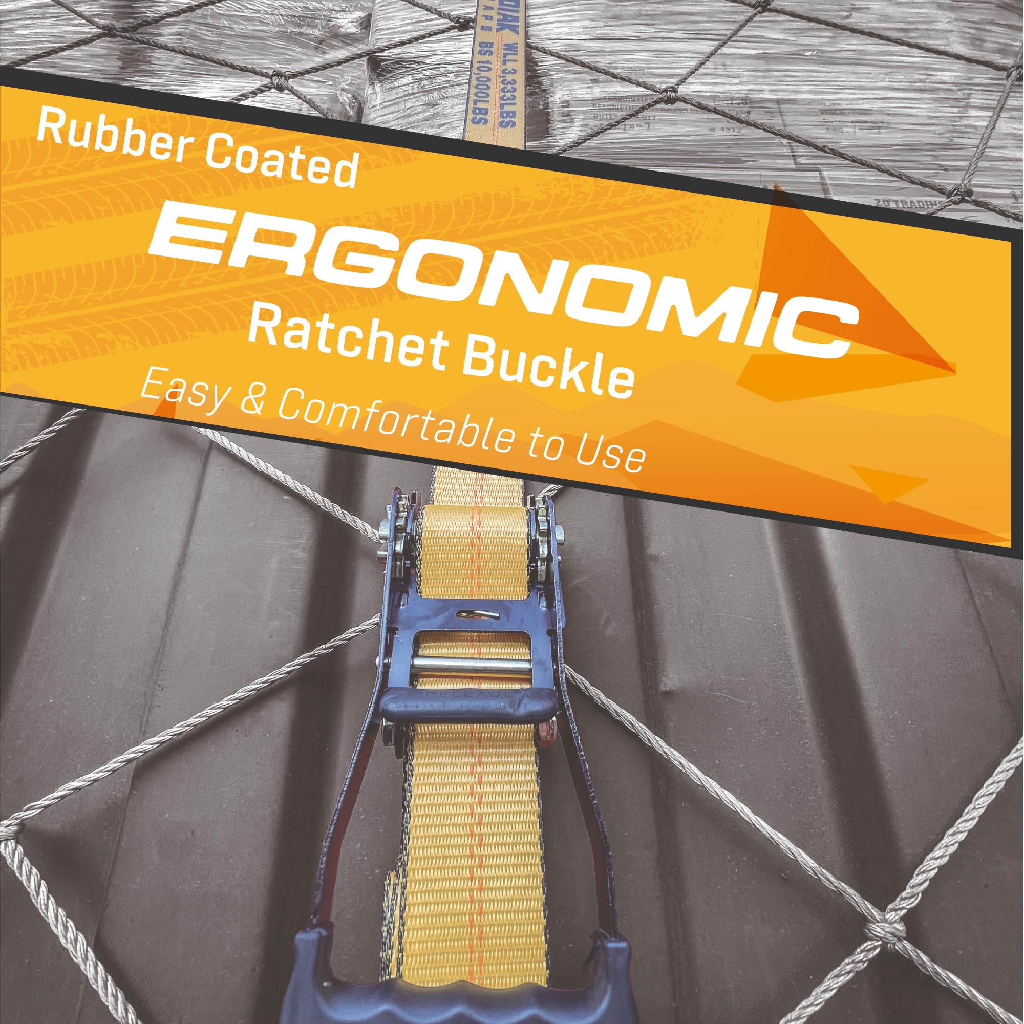 Confezione Da 8 Cinghie Di Ancoraggio A Cricchetto 2,36 T - Foto 2