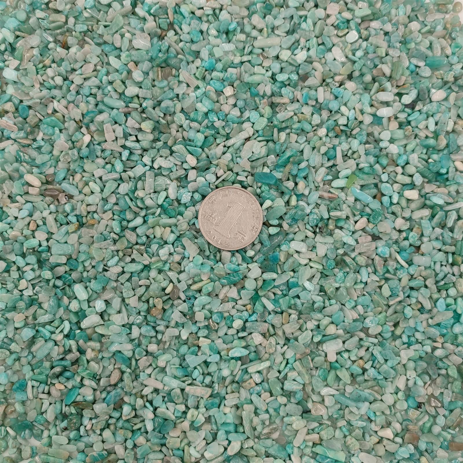 SPABOY Cristal Natural en Bruto 50 g/Paquete Mini amazonita Natural Piedra de Cristal de Cuarzo Chips Grava decoración de la habitación del hogar DIY Acuario jardín
