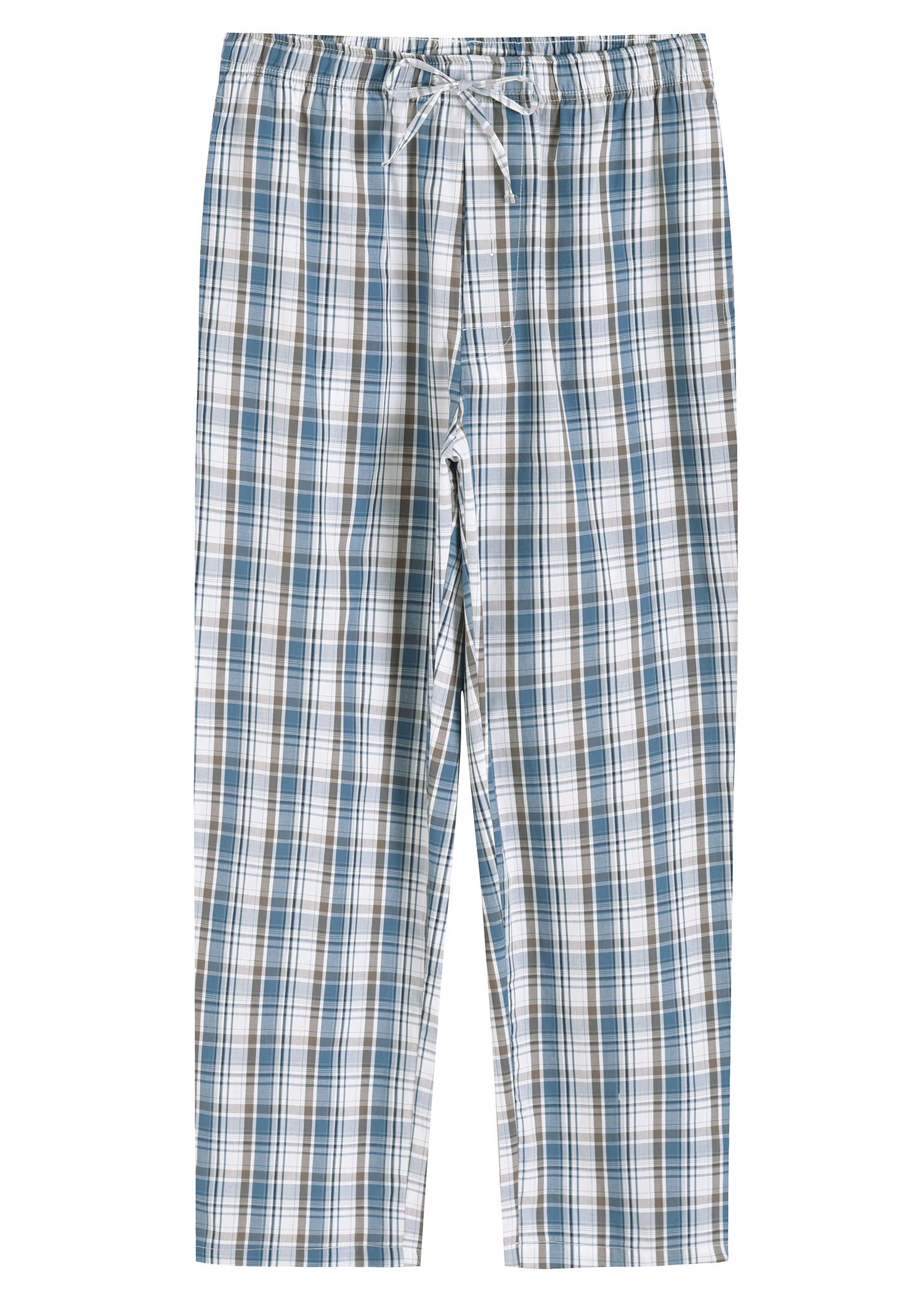 Men's Plaid Pajamas Bottoms Cotton Lounge Pants