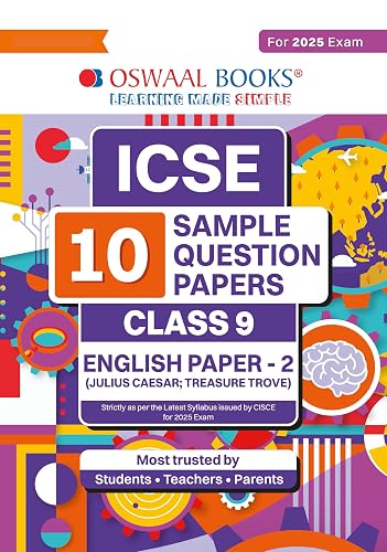 Oswaal ICSE | 10 Sample Question Papers | Class 9 | English-2 (For 2025 Exam)