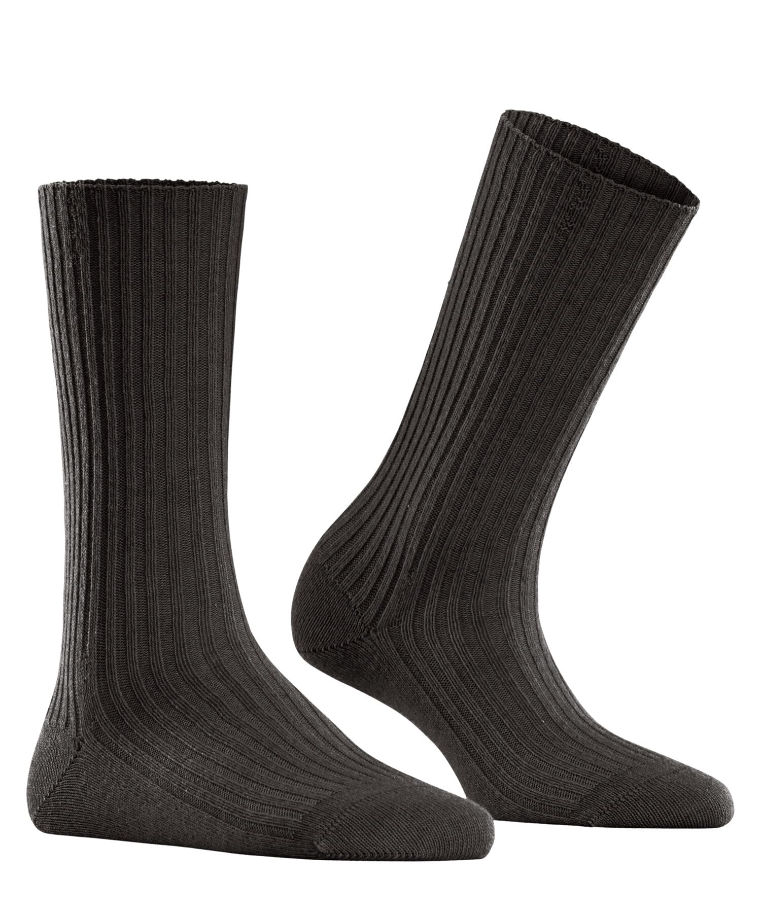 FALKE Kobiety Skarpety Cosy Wool Boot W So wełna kaszmir jednokolorowe 1 Para, Brązowy Dark Brown 5233, 39-42