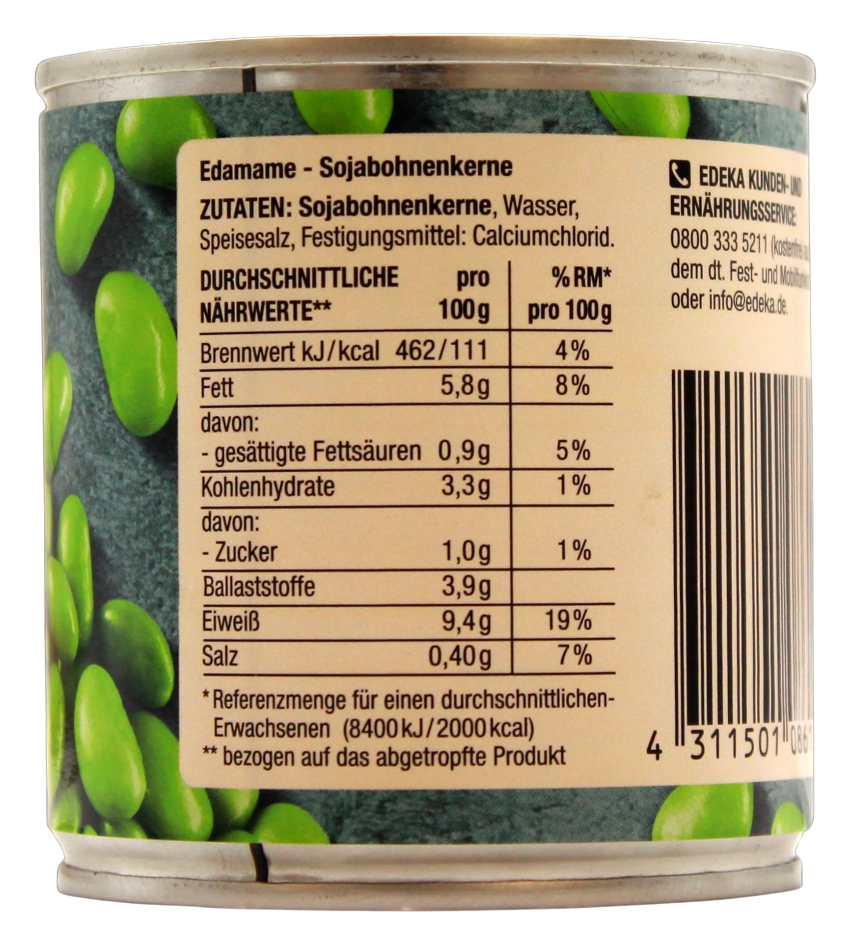 Herzstücke Edamame Sojabohnen, 24er Pack (24 x 130g)