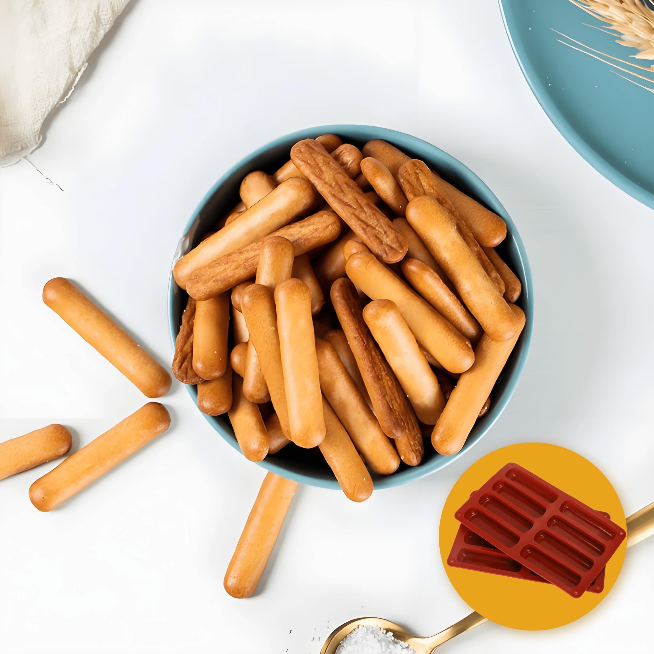 2 Stampi Rettangolari In Silicone A 8 Cavità: Perfetti Per Cioccolato, Barrette Energetiche, Brownies E Sapone