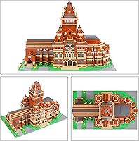 Vista 8 de Geniteen Mini bloques de construcción mundialmente famosos universidad modelo arquitectónico micro mini bloque conjunto 5379 PCS