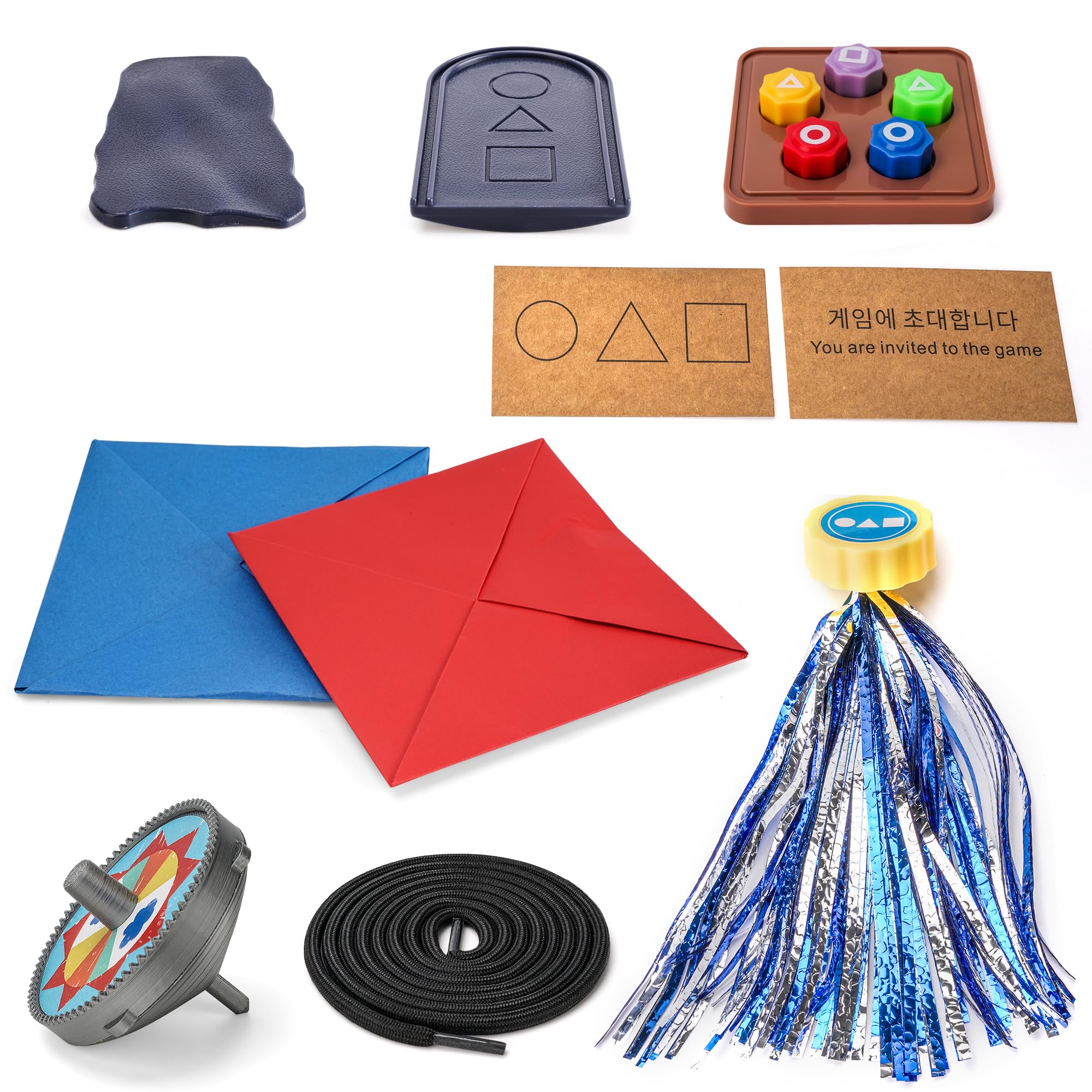 Set De Juegos Tradicionales Coreanos Calmado – Incluye Gonggi, Jegi, Paeng-Yi, Cheokgi Y Ddakji – Diversión En Familia, Competiciones Amistosas Y Juegos De Viaje Para Todas Las Edades