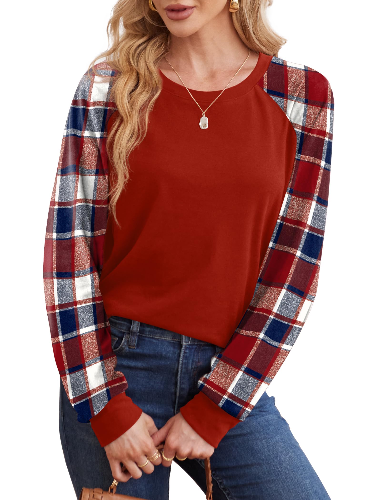 Saloogoe Bluzy dla kobiet Crewneck Cable Knit Sleeve Swetry Lekka Moda 2025